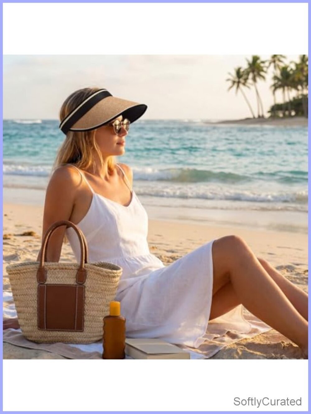 12 Pack Wide Brim Sun Visor Hats UPF 50+ Foldable Straw Beach Hat - Picture 5 of 6